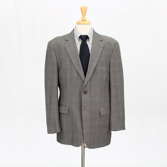 Jos. A. Bank 41R Brown Check 2-Button Sport Coat Blazer Jacket O535 - Picture 1 of 11